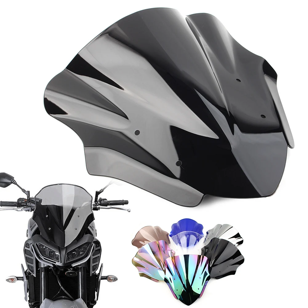 

Motorbike Windshield Wind Deflector Windscreens For Yamaha MT-09 MT09 FZ09 2017 2018 2019 2020 Double Bubble ABS Plastic