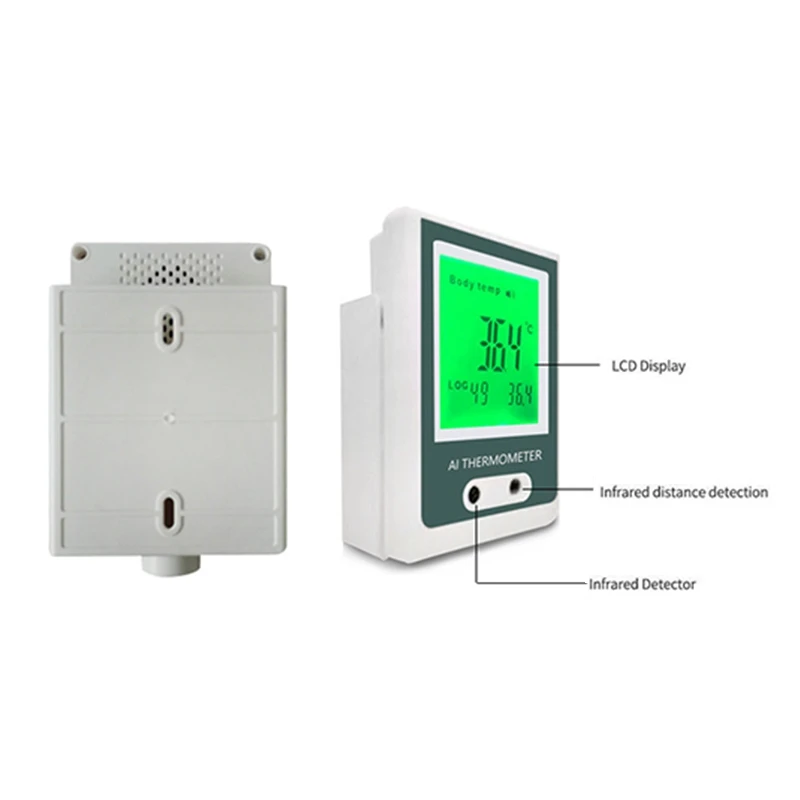 

Non-Contact USB Infrared Thermometer Digital Forehead Hand Temperature Sensor with Fever Alarm Wall-Mounted Thermometer