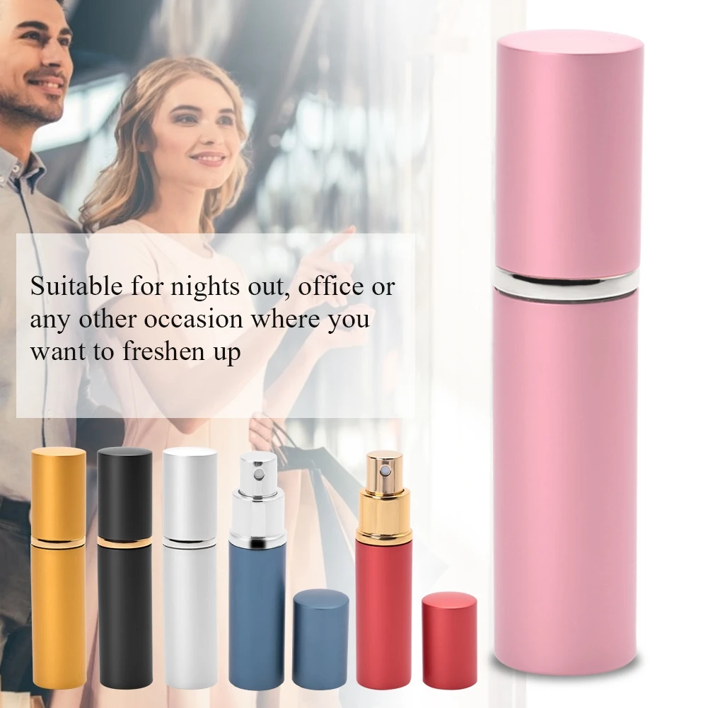 Флюоресцентный алюминиевый флакон 10 мл портативный дорожный распылитель