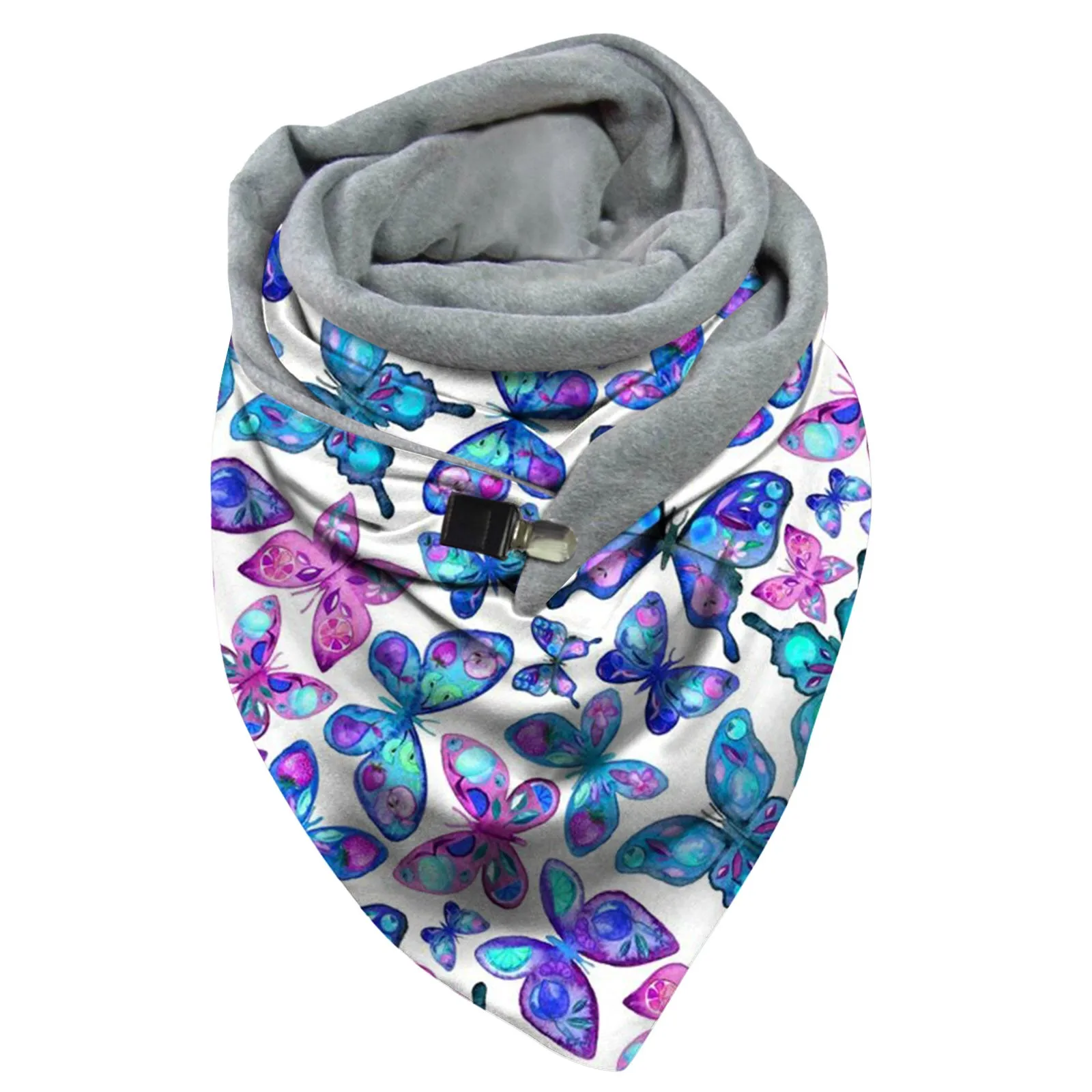 Разноцветные Теплые шарфы-бабочки сезон весна-Зима 2020 женский шарф-клипер шали