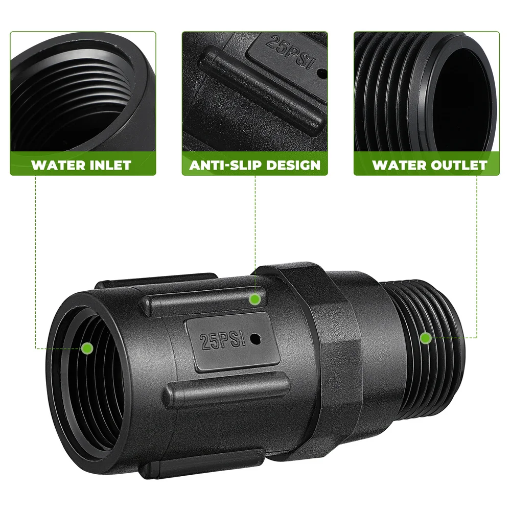 

villcase 25 PSI Regulator for Garden Park Farm Drip Irrigation System Easy Fit Connector