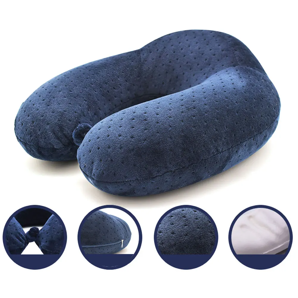 Новые u образные подушки для шеи с эффектом памяти мягкие медленный отскок