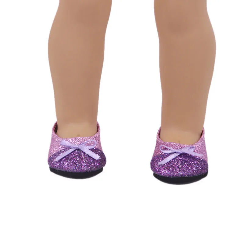 Яркая кожаная кукла обувь с бантом для американских 18 дюймовых кукол девочек и 43