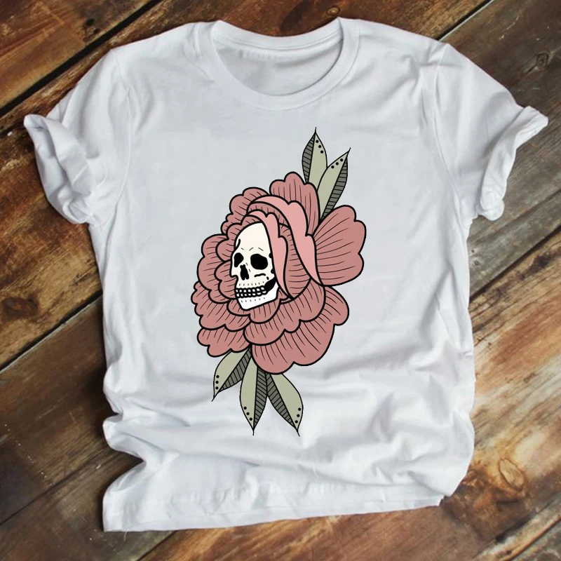 

Women Printing Cartoon Plant 2021 New Short Sleeve 90s Summer Fashion Clothes Print Tshirt Female Tee Top Graphic T-shirt