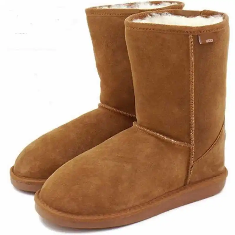 CHESTNUT Австралийские EMYEMU Bronte LO(W20002); шерсть; зимние ботинки; 5 цветов; 5825; зимние ботинки; женские ботинки - Цвет: CHESTNUT