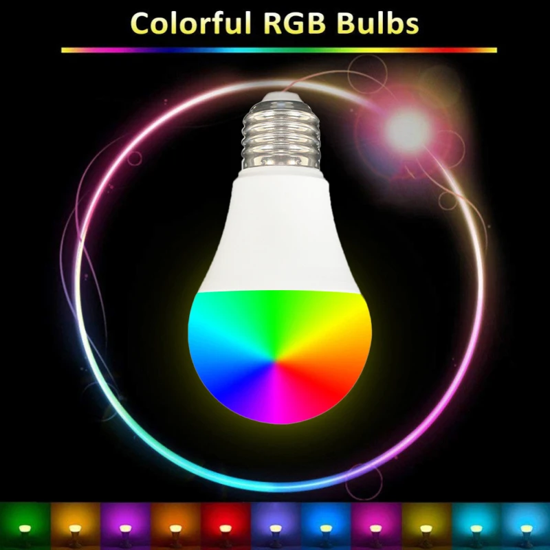 Умная Светодиодная лампа ZigBee 3 0 Tuya 9 Вт E27 240 в 110 В RGB + W C работает со Smartthings Alexa Echo Hub
