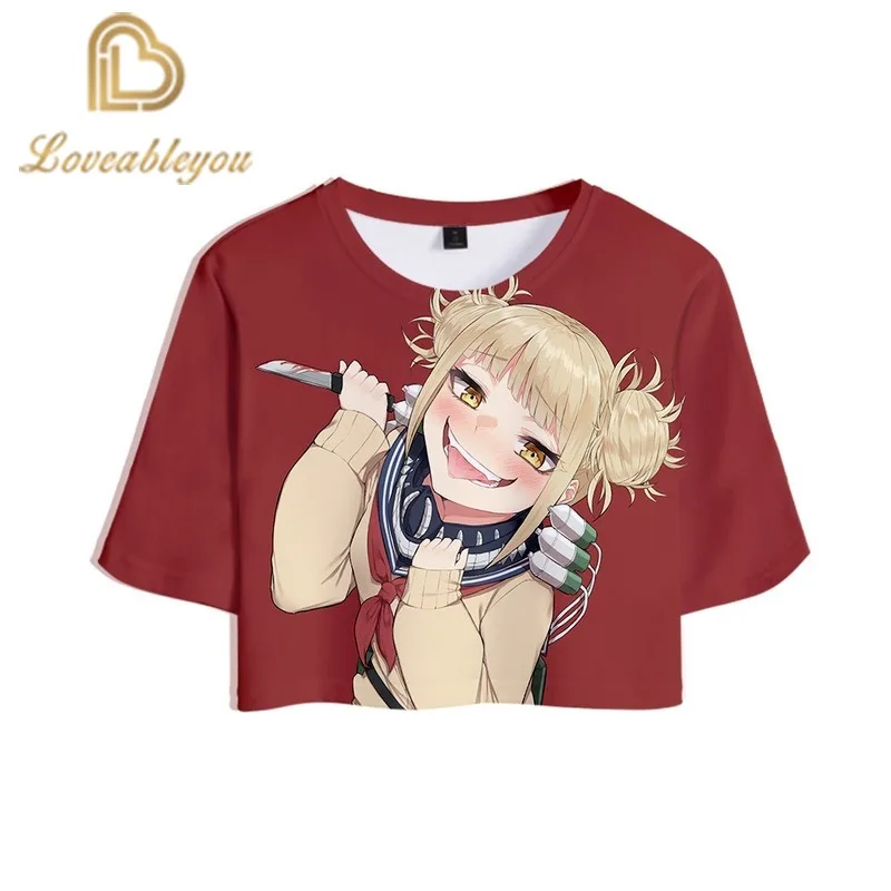 

My Hero Academia T Shirt Women Crop Top 2020 Summer Casual Fashion 3d Print Short-sleeved T-shirt Women Cheap Tshirt