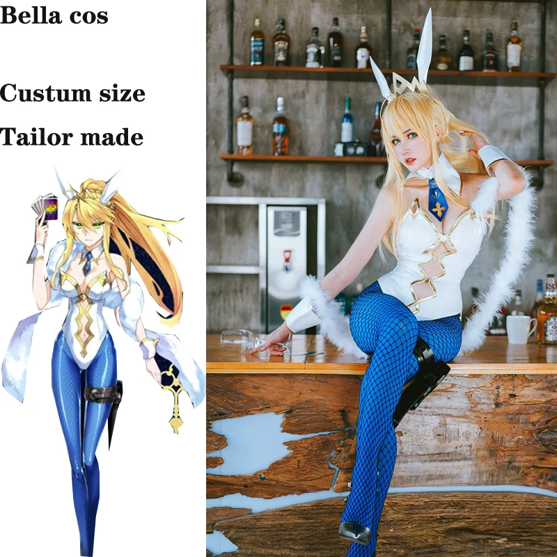 Индивидуальный размер Fate Grand Order cos Altria косплей костюм сексуальный Банни девушка