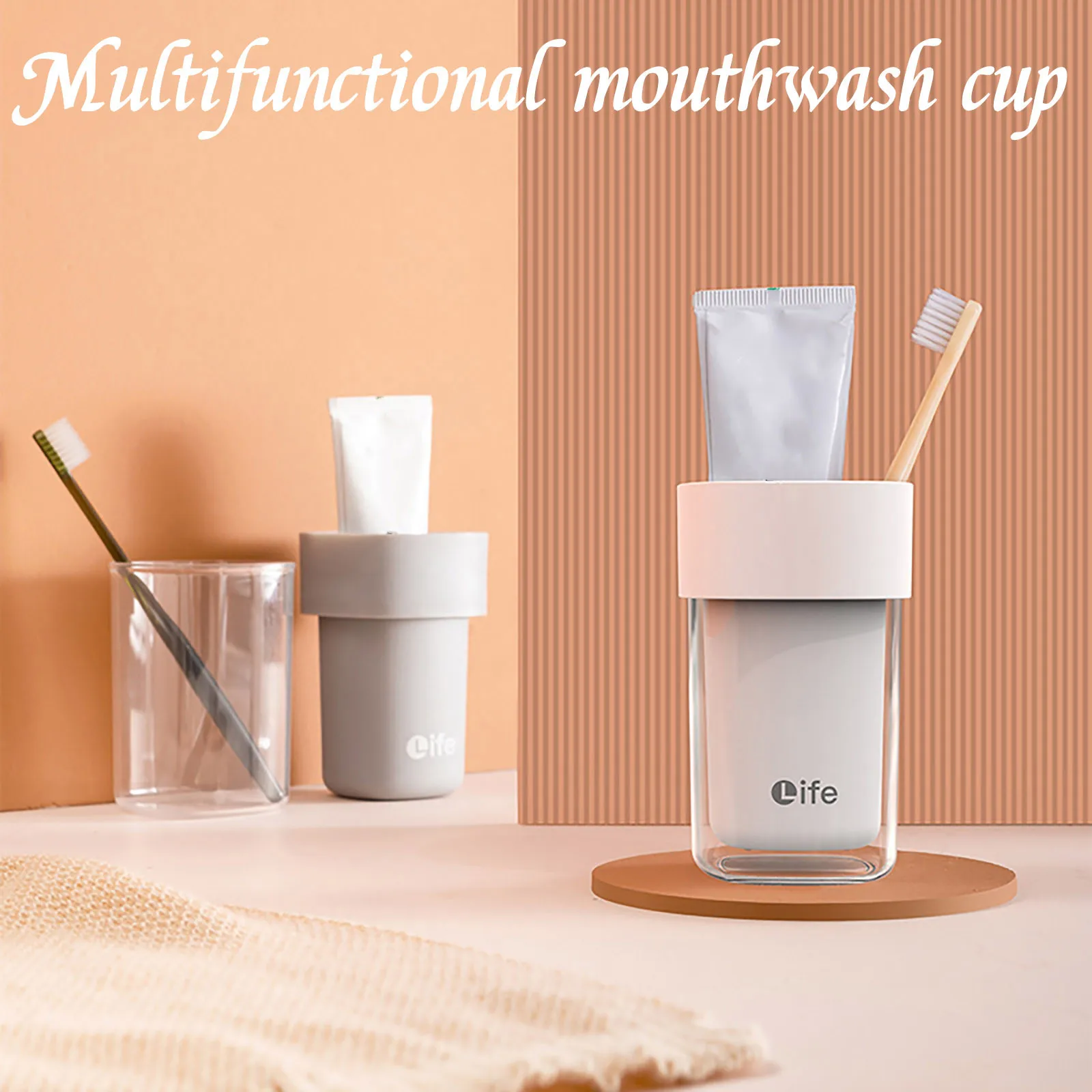 

Чашка для полоскания рта для дома и путешествий, портативная модная чашка для чистки, чашка для мытья, зубная щетка, кружка для зубов, портат...