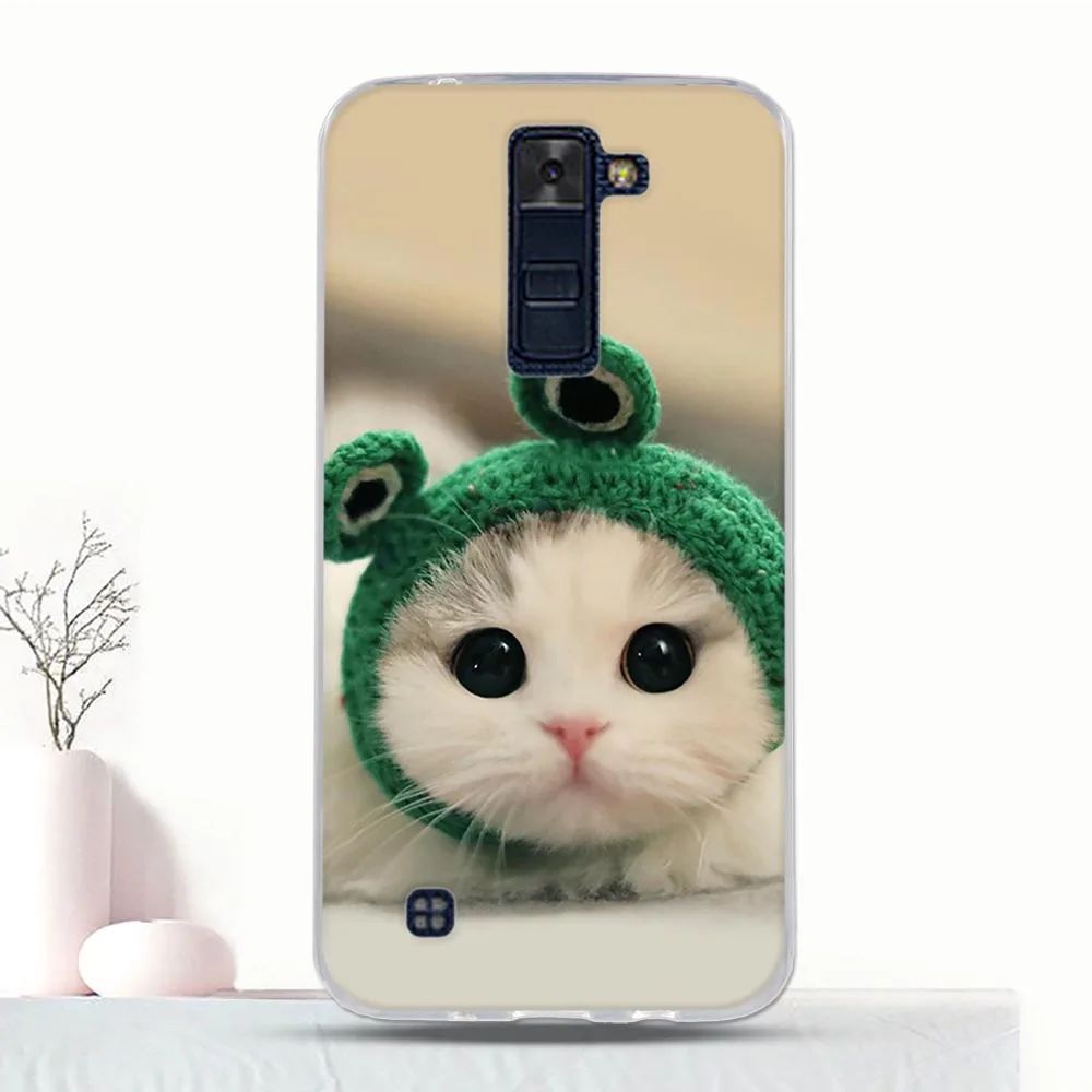 

For LG K8 2016 Silicone Housing Case Funda TPU For LG K8 3D Relief Cartoon 3D Print For LG K 8 Bumper 5.0 inch Cover Bumper Case
