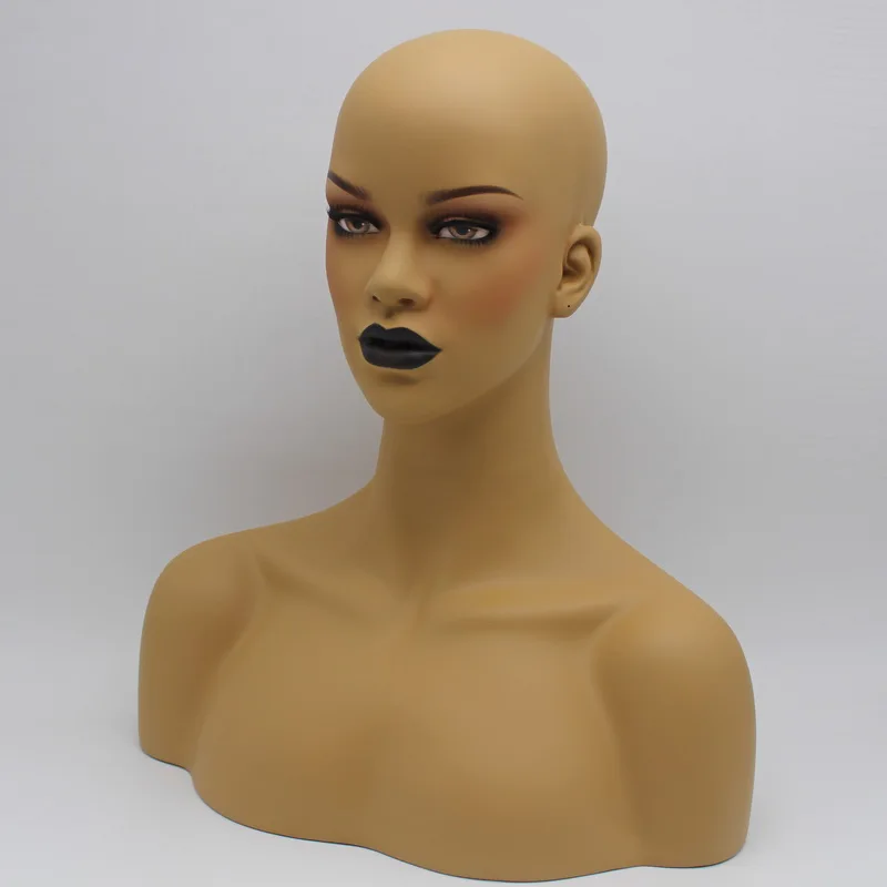 Черная помада женский манекен из стеклопластика голова бюст для париков | Дом и