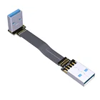 Кабель-удлинитель ADT-Link USB 3,0 с двумя штекерами, 90270 градусов