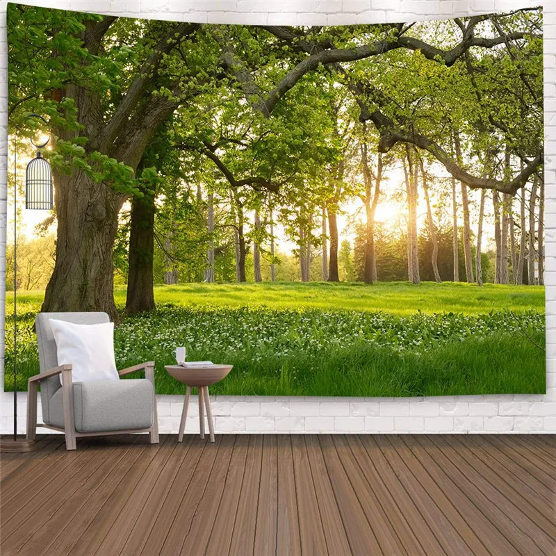 

Decoration Cave Road Tapestry Landscape Wall Mounted Tapestry Family Room Decoration Living Room Bedroom Background Wall