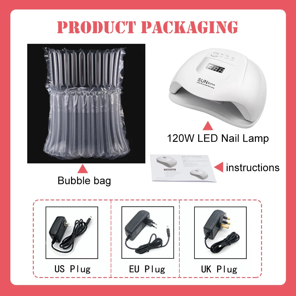 

LKE UV Lamp Nail Dryer LED UV Nail Lamp for nail gel polish led Nail Light Nail Art Tools Gel Nail Lamp Fast Curing Gel Polish