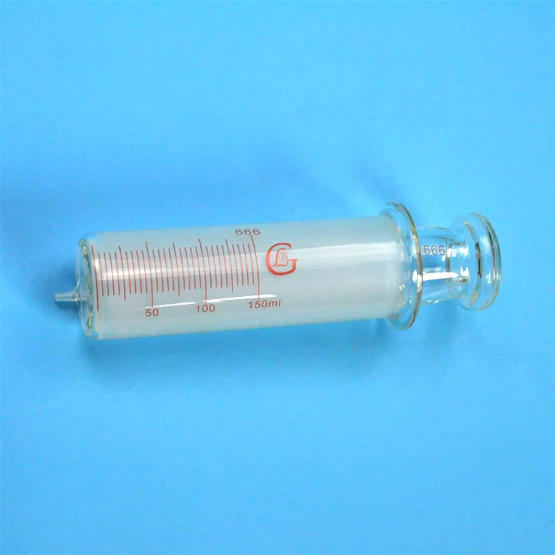 Стеклянные шприцы большого размера 150 мл со стеклянными калибрами/шприцами