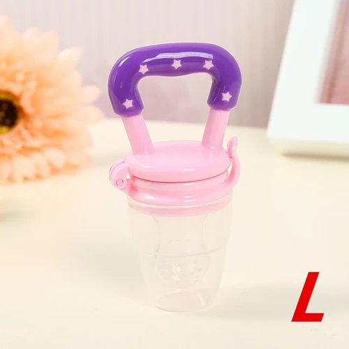 Pink M 1 шт., детский Безопасный инструмент для кормления молоком и фруктами, Безопасный инструмент для соски, Прорезыватель для зубов, соска AU, уход за полостью рта, забавные игрушки - Цвет: Pink M