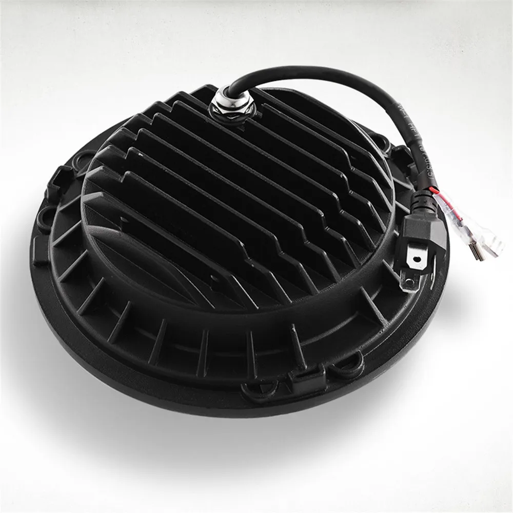 2x 7inch LED Headlight 50W DRL Halo Angel Eyes Led Headlamp 12V 24V High Low Turn Signal for Lada Niva Offroad 4x4 Modified - купить по