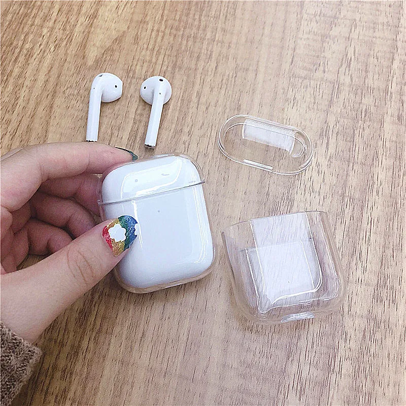 Прозрачные чехлы для Apple AirPods 1 2 Pro чехол беспроводных наушников с чехлом зарядки