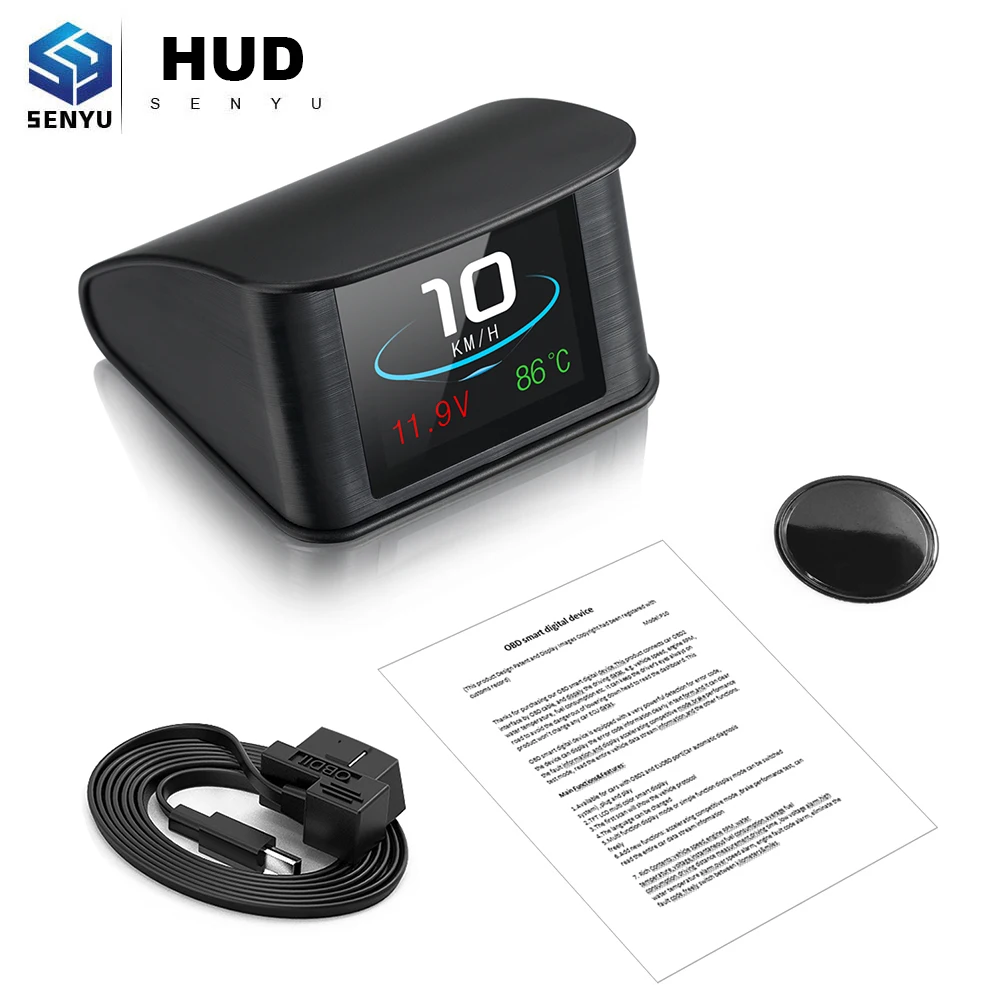 Дисплей HUD P10 Автомобильный GPS OBD OBD2 диагностический инструмент проектор цифровой