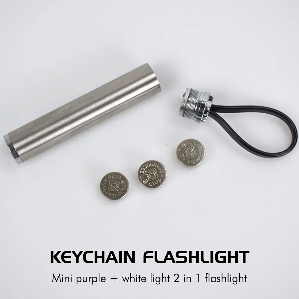 

Mini UV Violet Blacklight LED Torch Flashlight Light Ultra Pocket w/Keychain
