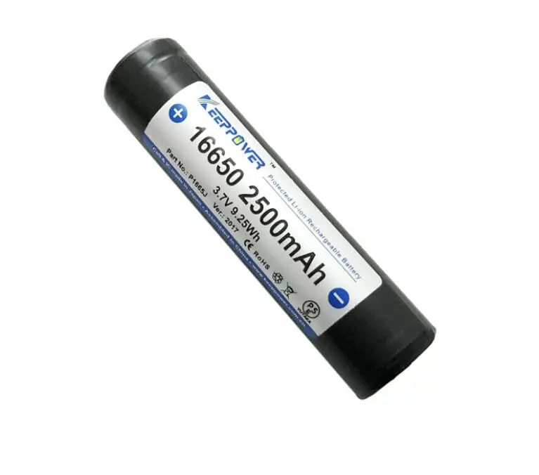 16650 батарея 2500 мА/ч защищенная литиевая аккумуляторная P1665C 3 7 V Оригинальная |