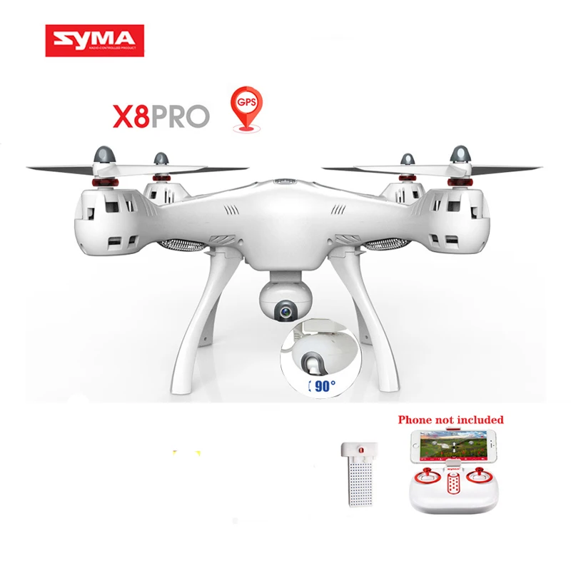 

Syma X8 Pro RC Drone With Camera 4K 720P HD GPS Wifi Fpv Quadcopter Kit 6 Axis Real-Time Transmission Mobile App Control Drones