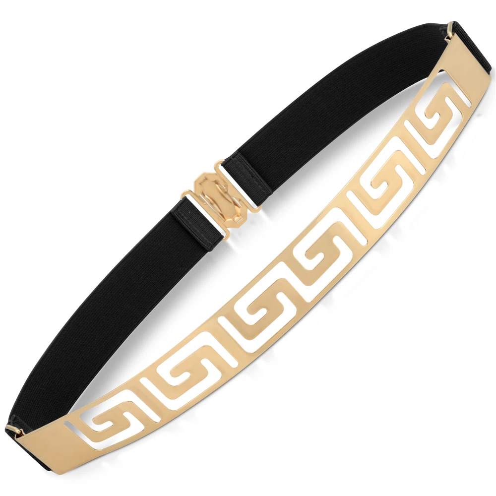 Горячая продажа Женский пояс эластичный металлический шикарный Простой Модный