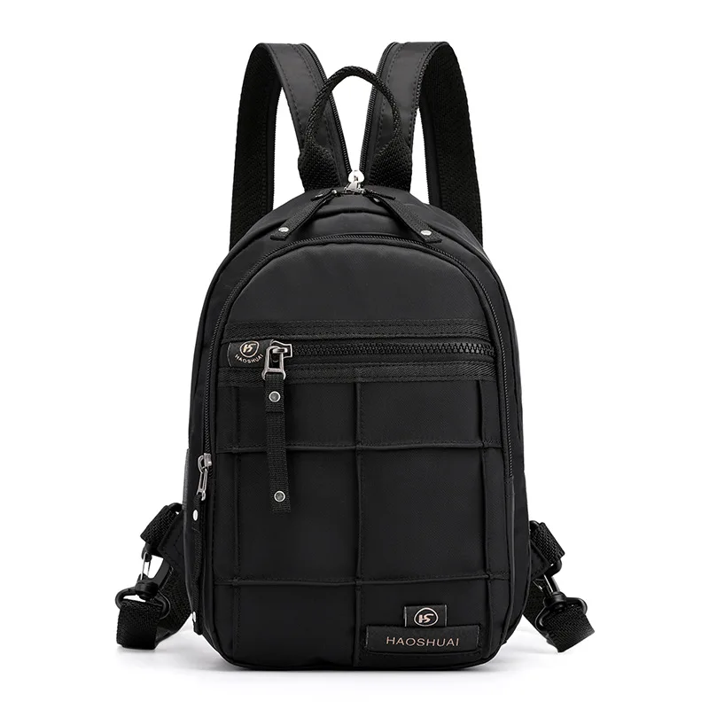 

New chest bag men's bag shoulder messenger bag men's trendy boys canvas casual men's bag trendy brand small backpack diagonal