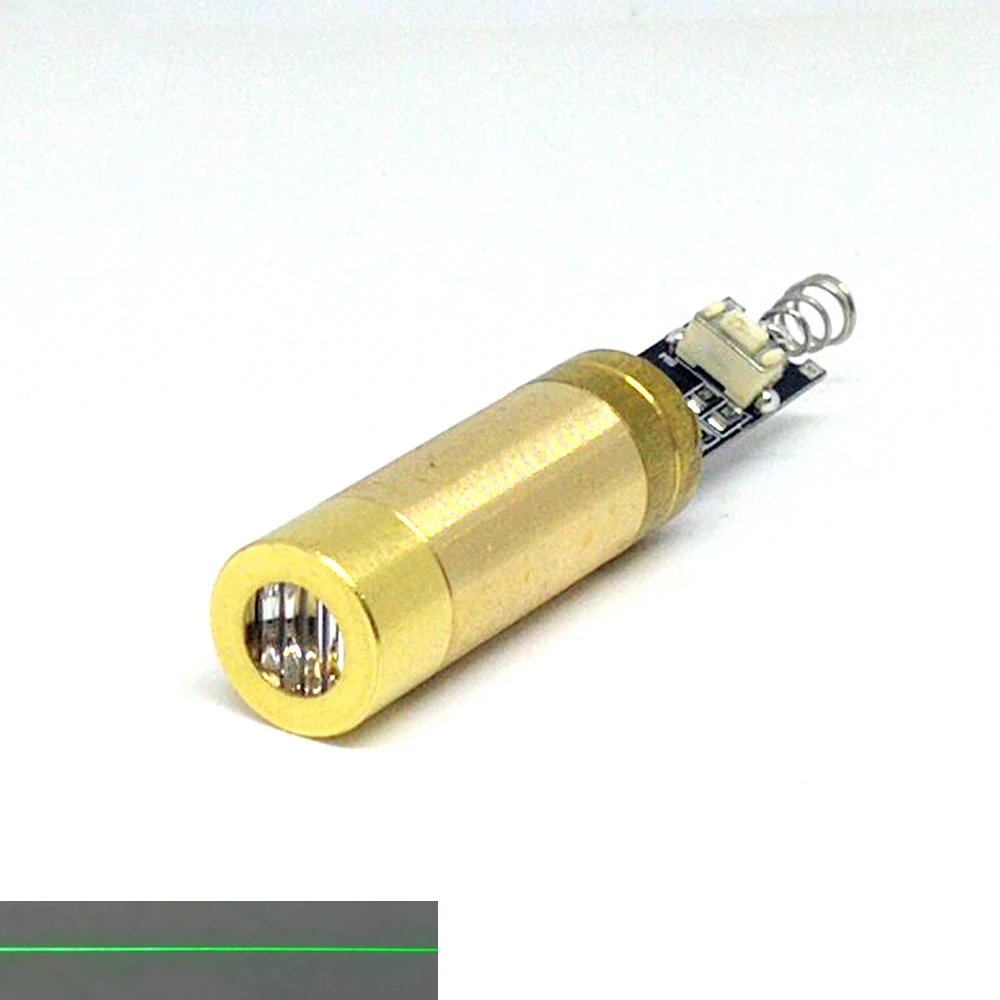 

Industrial Brass 5mW 532nm Green Laser Diode Module Line Beam DC3V LED Lights