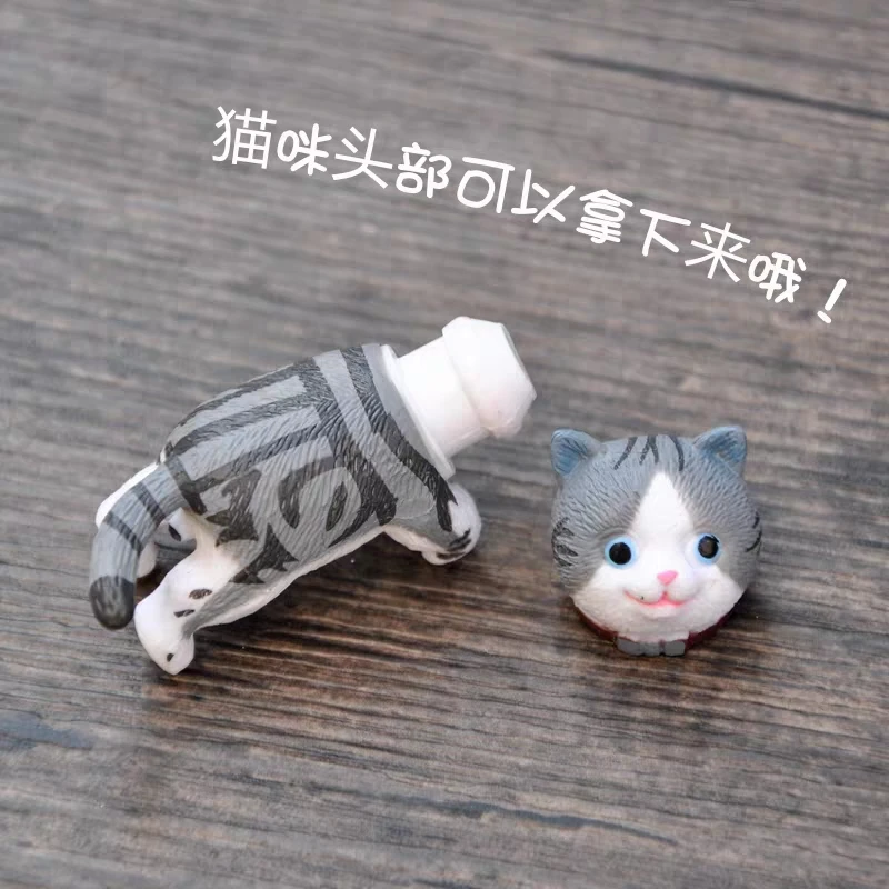 Милая экшн-фигурка кошки из ПВХ кукла-колокольчик с бахромой цветочный горшок