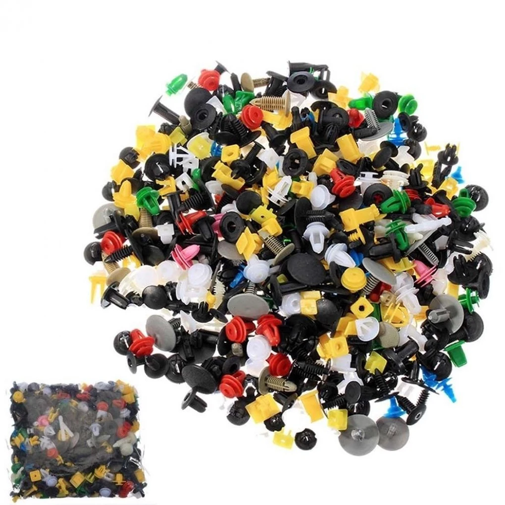 

1000pcs/set Car Trim Rivets Mudguard Fender Door Panel Push Pins Bumper Interior Decoration Plastic Clips