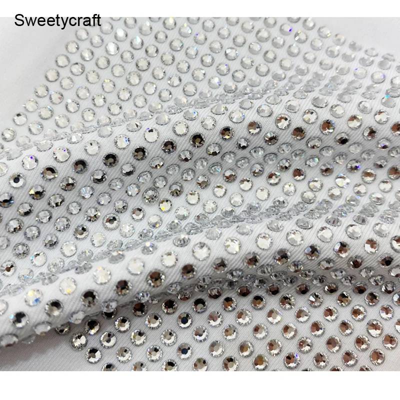 На заказ модные сексуальные блестящие стразы ткань с кристаллами для