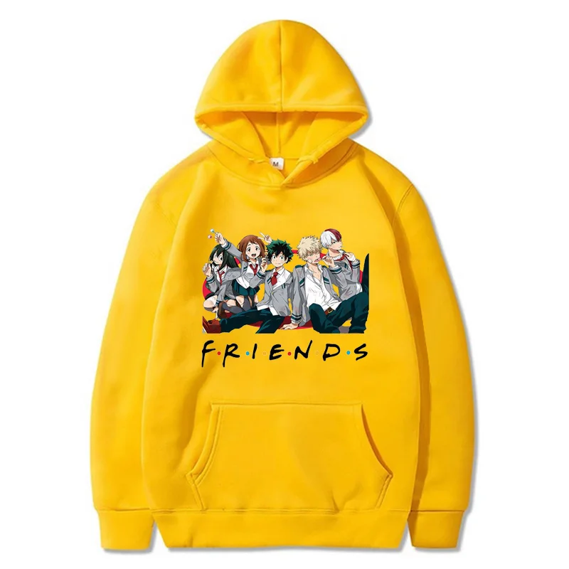 My Hero Academia Print Hoodie Japan Anime Long Sleeve Hooded Sweatshirt