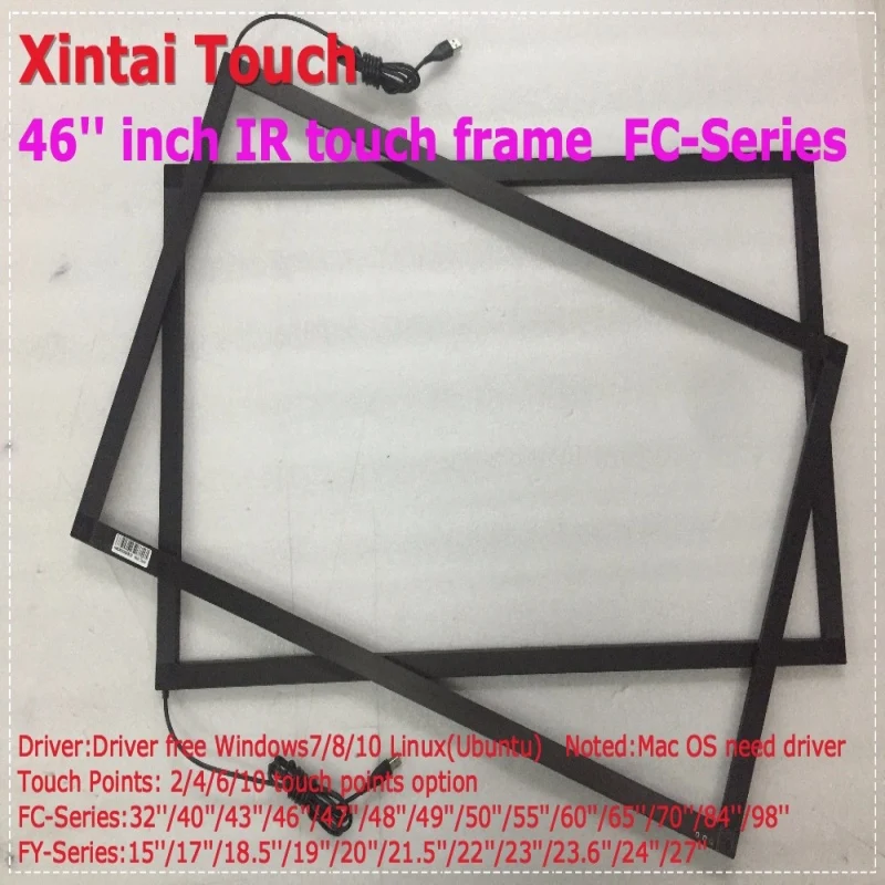 

46 inch lcd touch screen, 10 points IR touch panel/frame for All in One PC