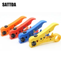 flat or round utp cat5 cat6 wire coax coaxial stripping tool universal cable stripper cutter stripping pliers tool for network