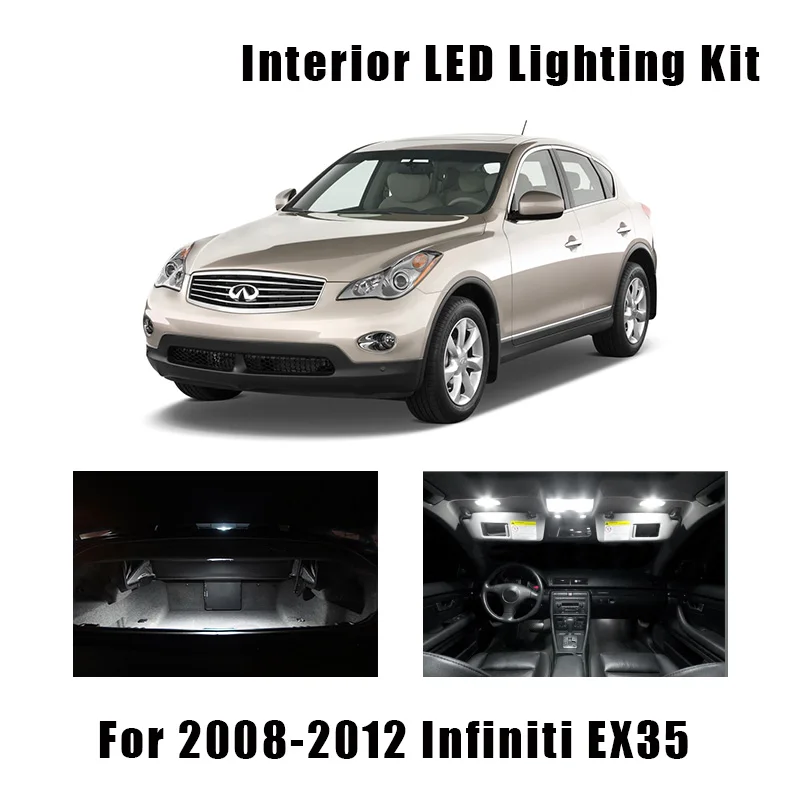 10 шт. светодиодные лампы Canbus для салона Infiniti EX35 2008 2009 2010 2011 2012 | Автомобили и