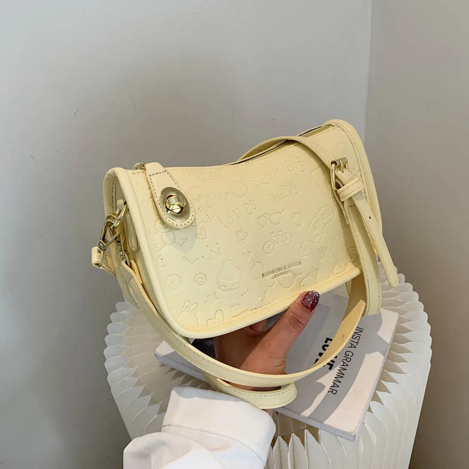 

Fashion Large-capacity Large PU Leather Crossbody Bags for Women 2021 Winter New Handbag Luxury Designer Chain Shoulder Bag