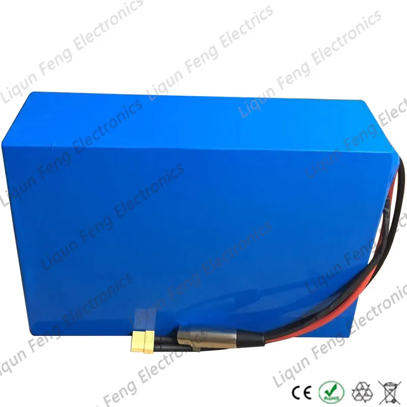 48V 1000W 1500W 2000W электрический велосипед скутер батарея 40AH 35AH 30AH 25AH 20AH литиевая с 50A BMS