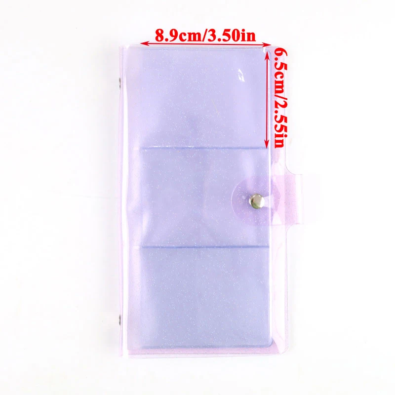 

72 Pockets PVC Portable Photo Album Jelly Color Album for Mini Instax & Name Card 7s 8 25 50s Album de Photos