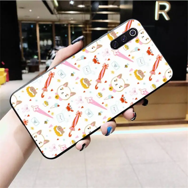 HPCHCJHM Пчела и Puppycat черный ТПУ мягкий резиновый чехол для телефона Xiaomi Mi10 10Pro 10 lite Mi9