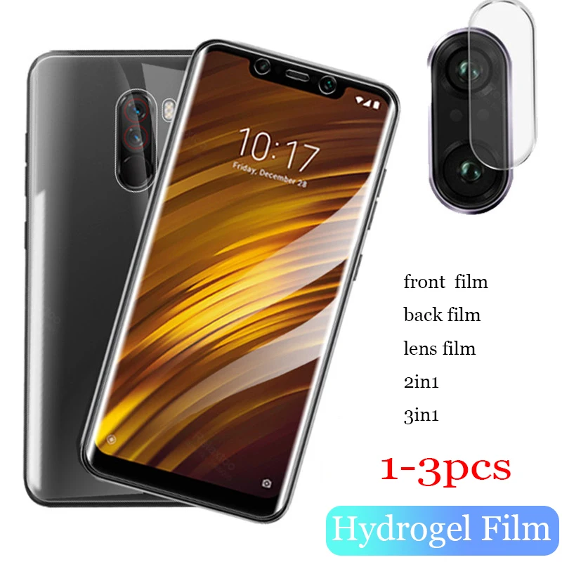 Гидрогелевая пленка для объектива камеры xiaomi mi a2 a3 lite a1 защитная pocophone f1 защита