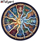 Двенадцать созвездий Новый 5D набор алмазов для создания картины Мандала зодиака 