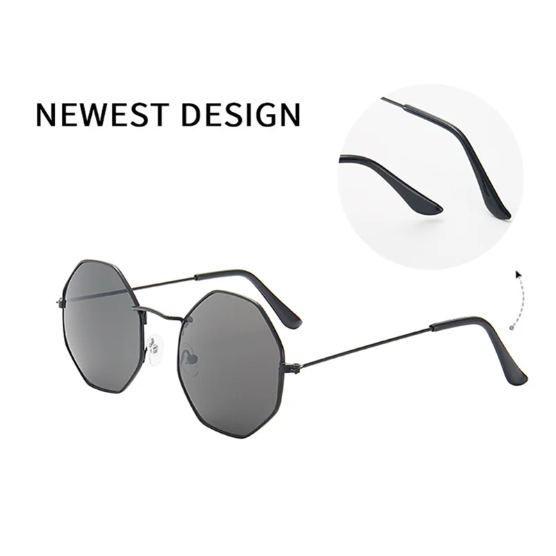 2020 модные унисекс Ретро полигональные металлические очки винтажные Оптические