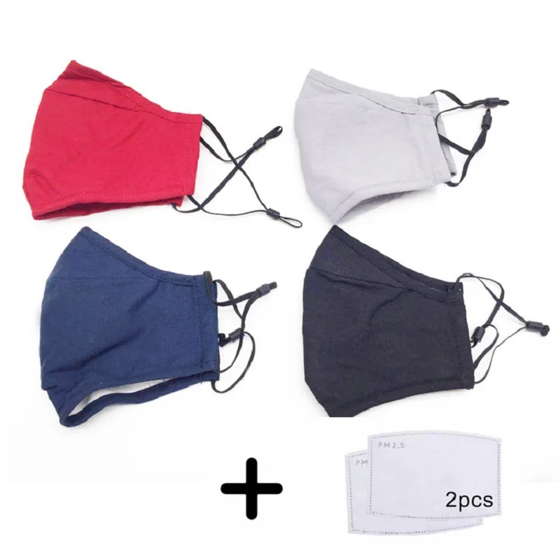 Маска женская хлопковая многоразовая черная с логотипом на заказ 12 шт. |