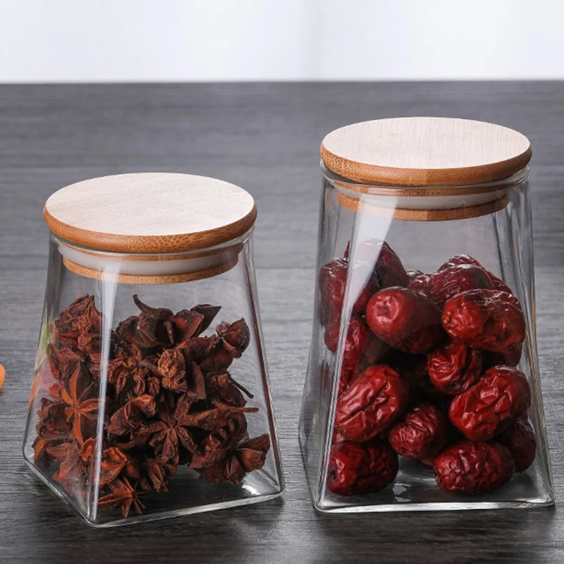 Square Storage Tank Large Capacity Glass Jar Sealed Food | Дом и сад
