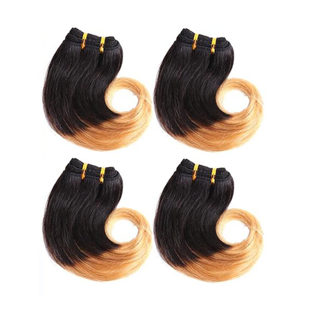 Bodywave пряди Омбре дешевые человеческие волосы цветные бразильские нет Remy два тона