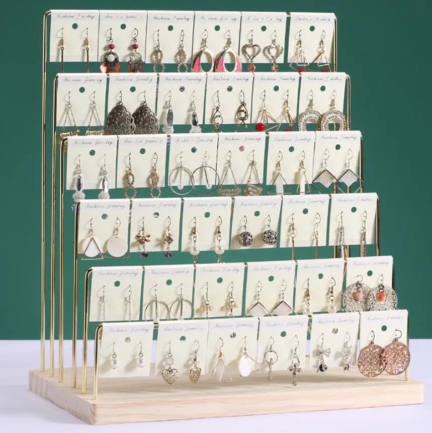 Подставка-органайзер для сережек деревянная стойка без отверстий ювелирных