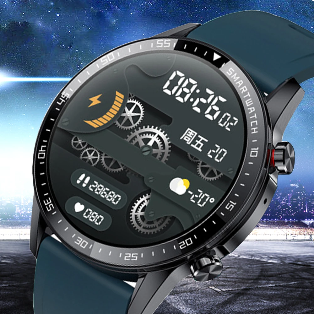 

Smart Watch Men 1.3inch Full Touch Heart Rate Monitor IP67 Waterproof Fitness Tracker Bluetooth Dial Answer Call Sport Watches