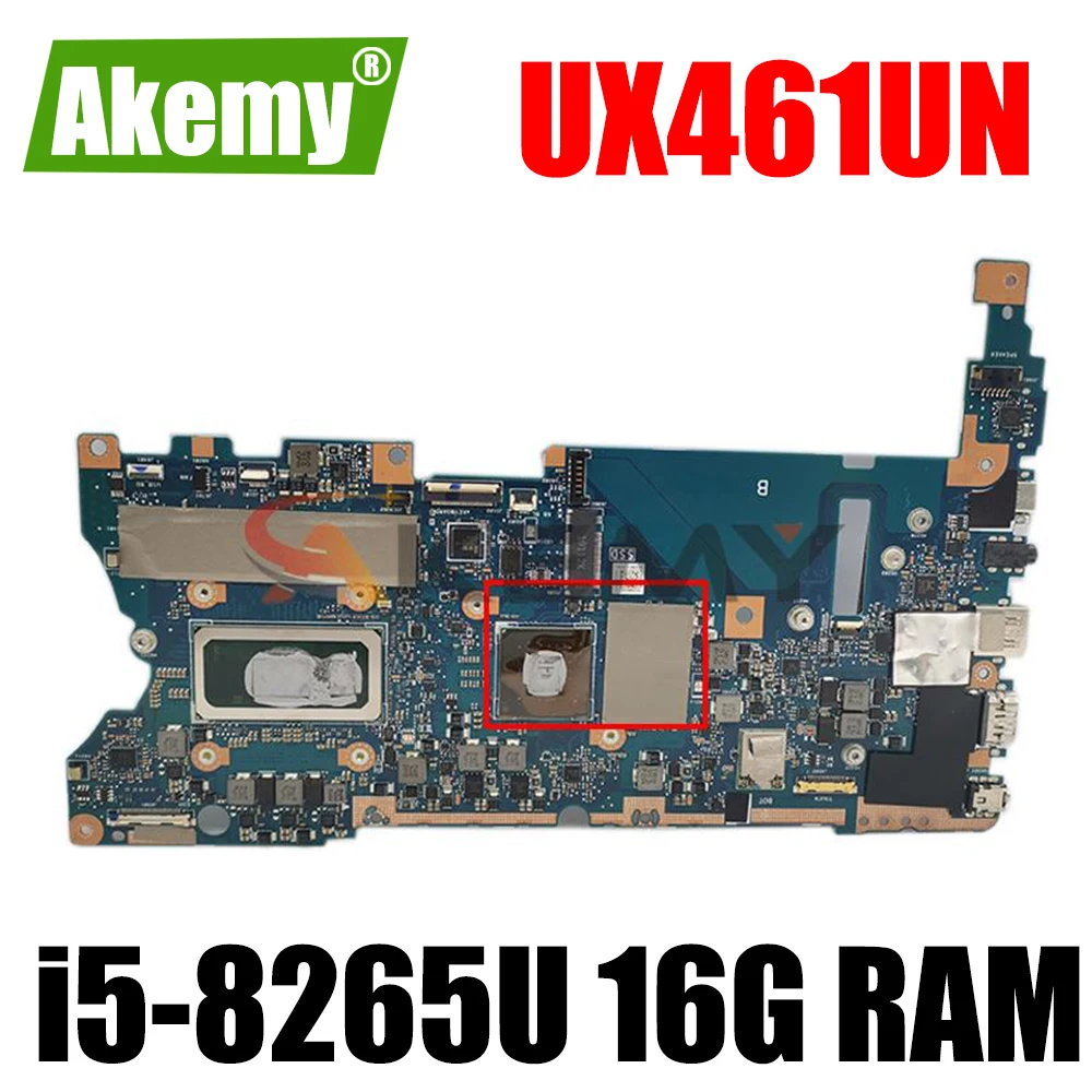 

Akemy UX461UN motherboard W/ i5-8265U 16G RAM with GPU For ASUS UX461UN UX461 UX461U Motherboard