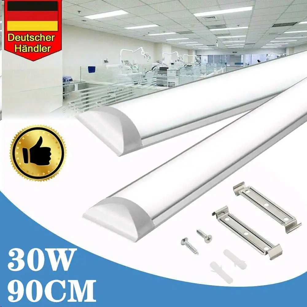 

1Piece 90CM Slim LED Batten Linear Tube Light Surface Mount Light Shop Light for Garage Warehouse Shop Commercial Light Fixture